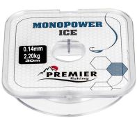 Леска Premier Monopower Ice Clear Nylon 30м (0.14mm)