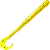 Приманка силиконовая Dunaev Zub-Worm Zander 10,8см (310, Желтый с блестками)