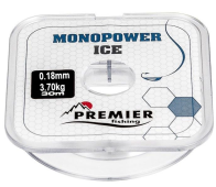 Леска Premier Monopower Ice Clear Nylon 30м (0.18mm)