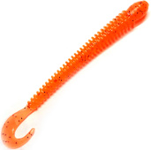 Приманка силиконовая Dunaev Zub-Worm Zander 10,8см (250, Морковный с блестками)