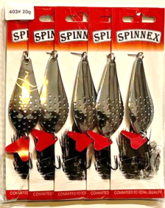 Блесна колеблющаяся Spinnex 20г (№403, Серебро)