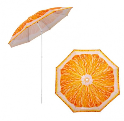Зонт Nisus Апельсин пляжный с наклоном d1,8м