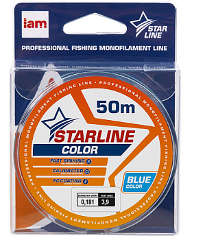 Леска Iam Starline монофильная 50м Blue (0.181мм)
