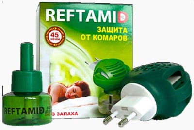Репеллент Рефтамид фумигатор+флакон с жидкостью 45 ночей без запаха