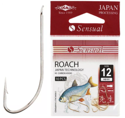 Крючок одинарный Mikado Sensual Roach NI №12
